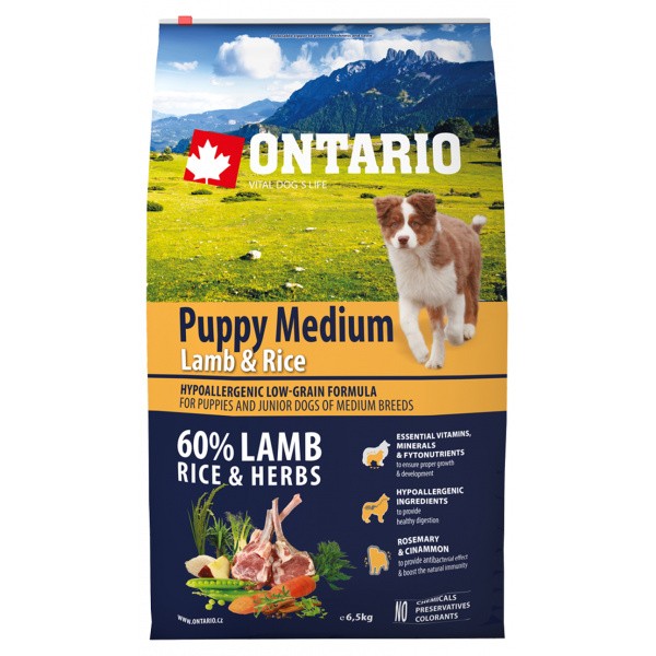 Ontario Puppy Medium Lamb &