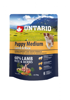 Ontario Puppy Medium Lamb & Rice 0