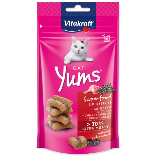 Pochoutka Vitakraft Cat Yums Superfood kachna