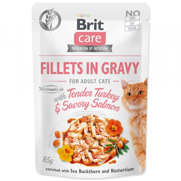 Kapsička Brit Care Cat Fillets in Gravy with