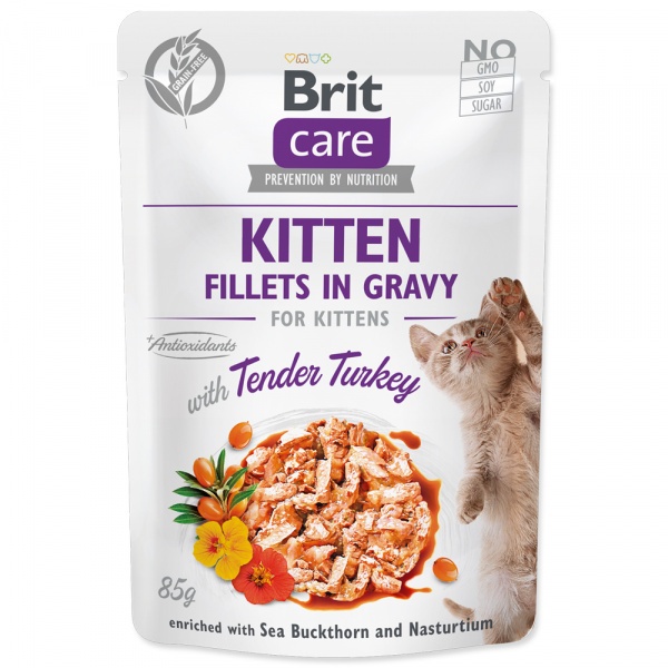 Kapsička Brit Care Cat Kitten Fillets in