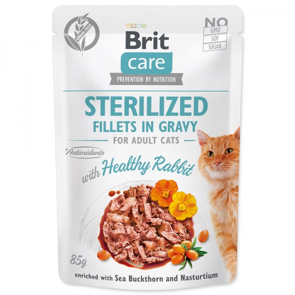 Kapsička Brit Care Cat Sterilized Fillets