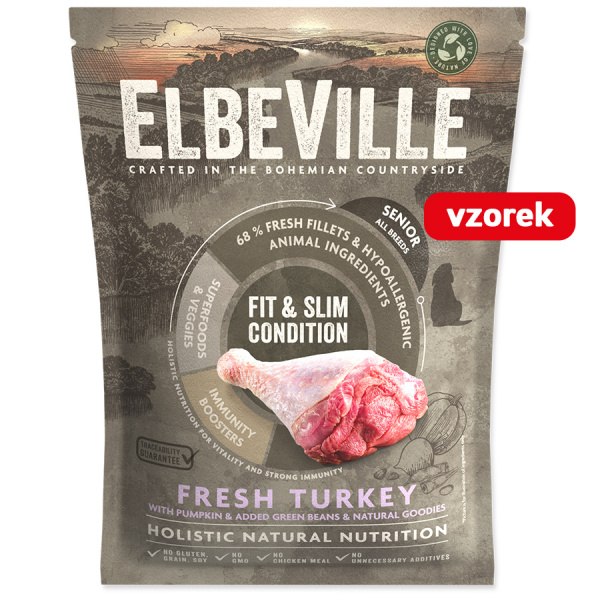 Vzorek - ELBEVILLE Senior All Breeds Fresh Turkey