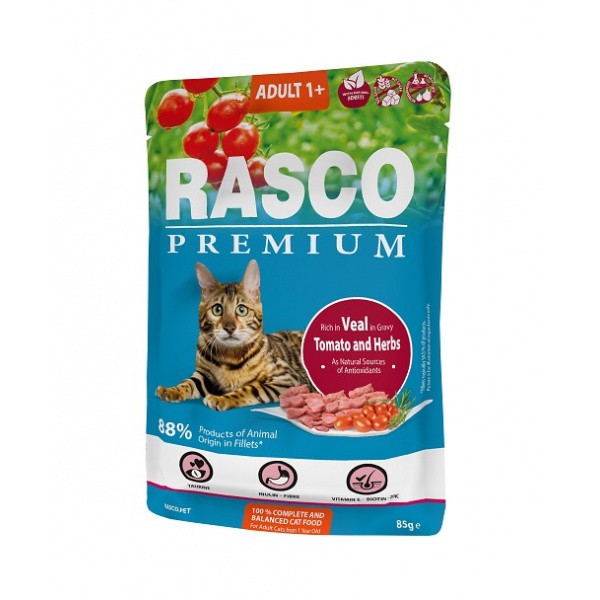 Kapsička Rasco Premium Cat Adult Veal