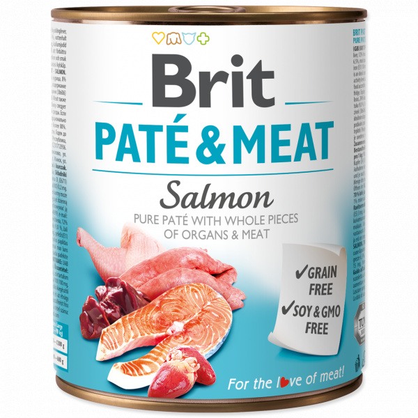 Konzerva Brit Paté & Meat Salmon