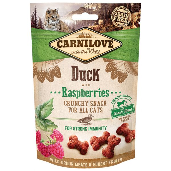 Carnilove Cat Crunchy Snack Duck with Raspberries