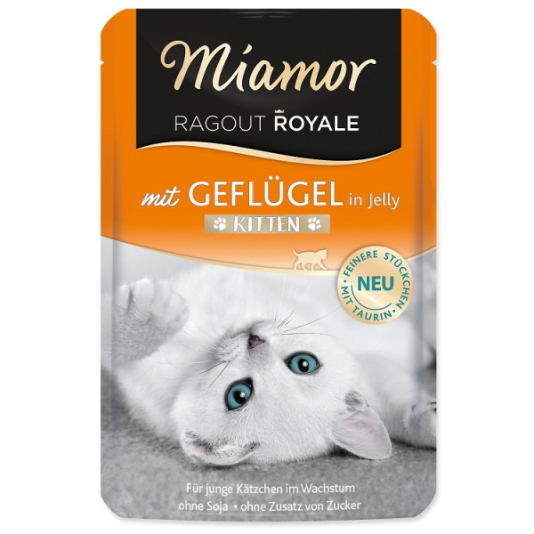 Kapsička MIAMOR Ragout Royale kitten drůbeží