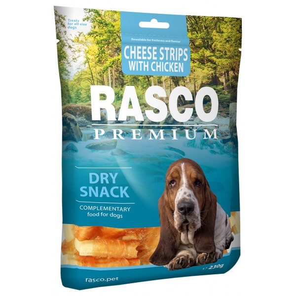 Pochoutka Rasco Premium proužky sýru obalené