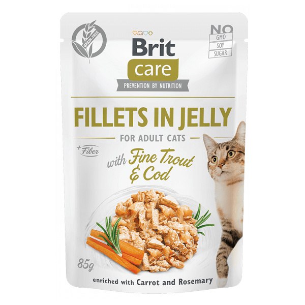 Kapsička Brit Care Cat Fillets in Jelly with