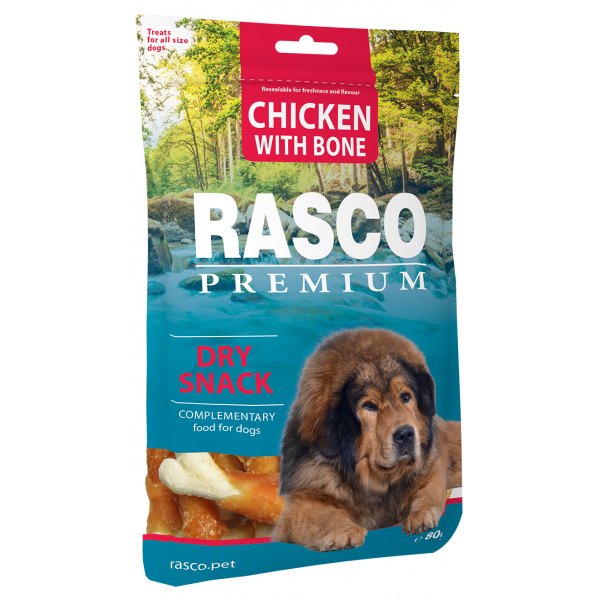 Pochoutka Rasco Premium kosti obalené