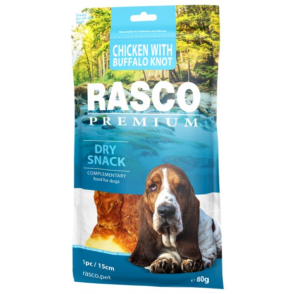 Pochoutka Rasco Premium uzel bůvolí obalené