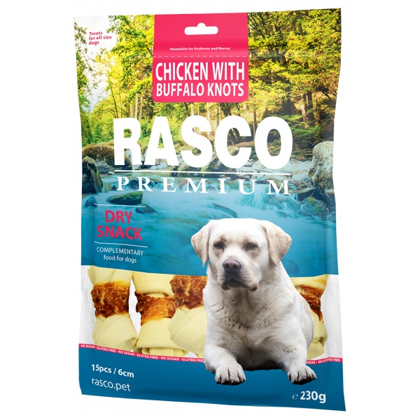 Pochoutka Rasco Premium uzly bůvolí obalené