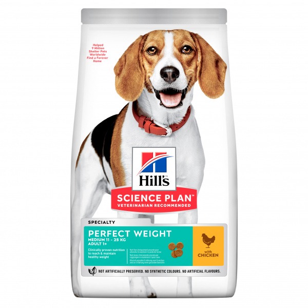 Hill´s Science Plan Canine Adult Perfect Weight Medium Chicken