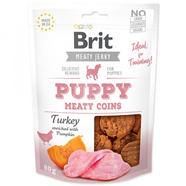 Brit Jerky Puppy Turkey Meaty Coins