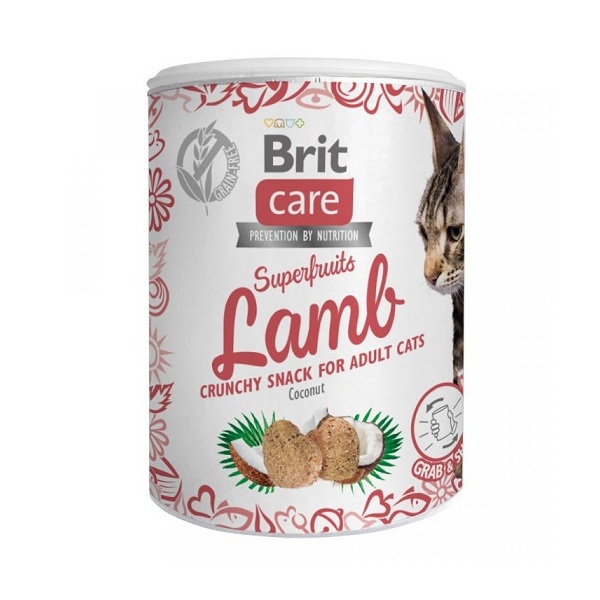 Brit Care Cat Snack Superfruits Lamb