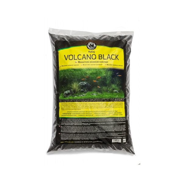 Volcano Black Rataj černý akvarijní