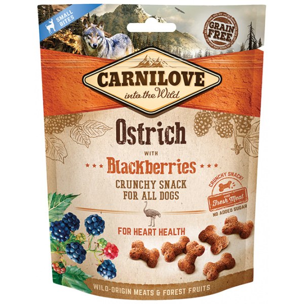 Carnilove Dog Crunchy Snack Ostrich with Blackberries