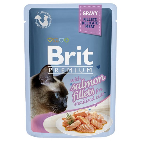 Kapsička Brit Premium Cat Delicate Fillets Salmon