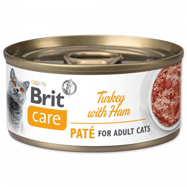 Konzerva Brit Care Cat Turkey Paté