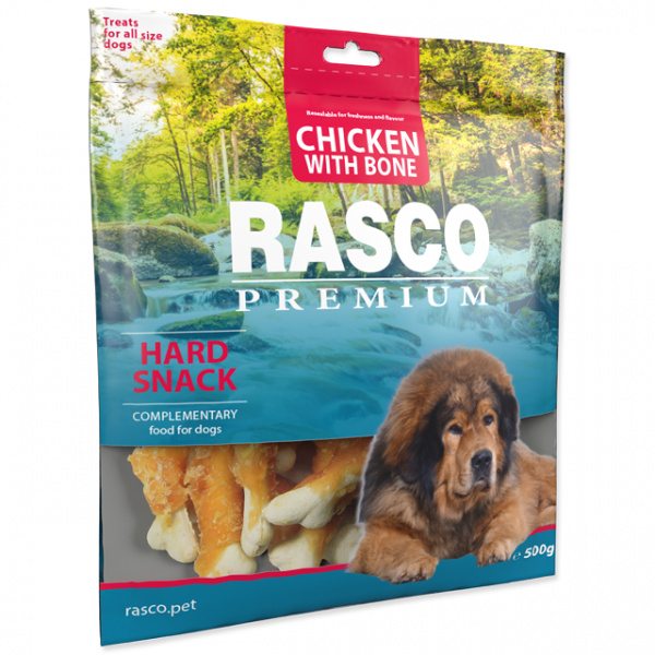 Pochoutka Rasco Premium kosti obalené
