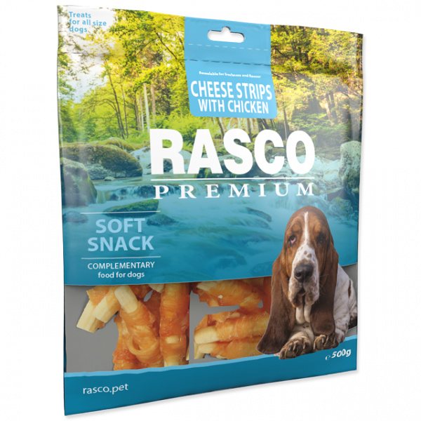 Pochoutka Rasco Premium proužky sýru obalené