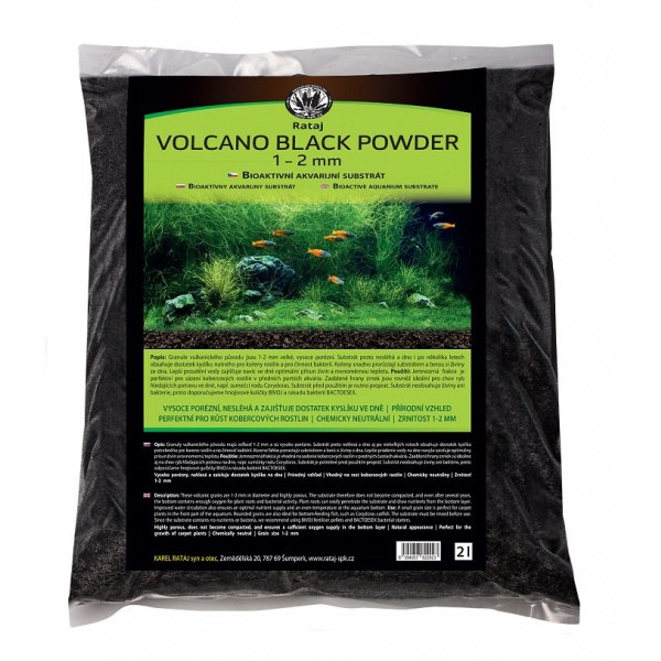Substrát Rataj Volcano Black Powder