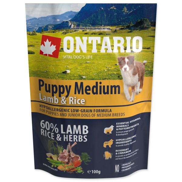 Vzorek - Ontario Puppy Medium Lamb