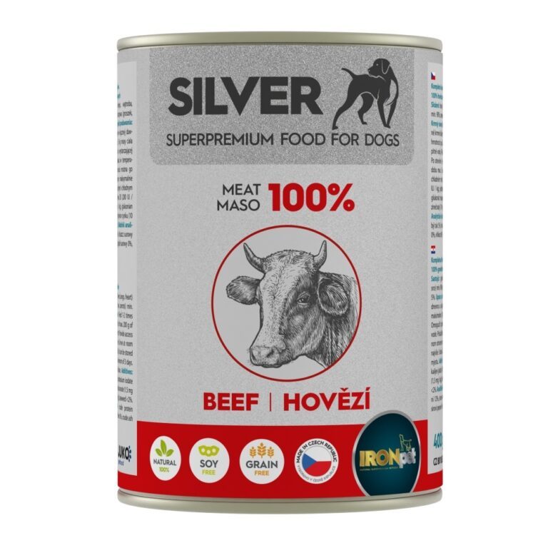 IRONpet Silver Dog Hovězí 100% masa