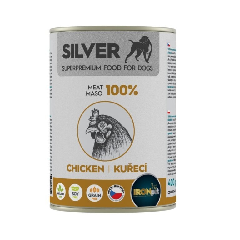 IRONpet Silver Dog Kuřecí 100% masa
